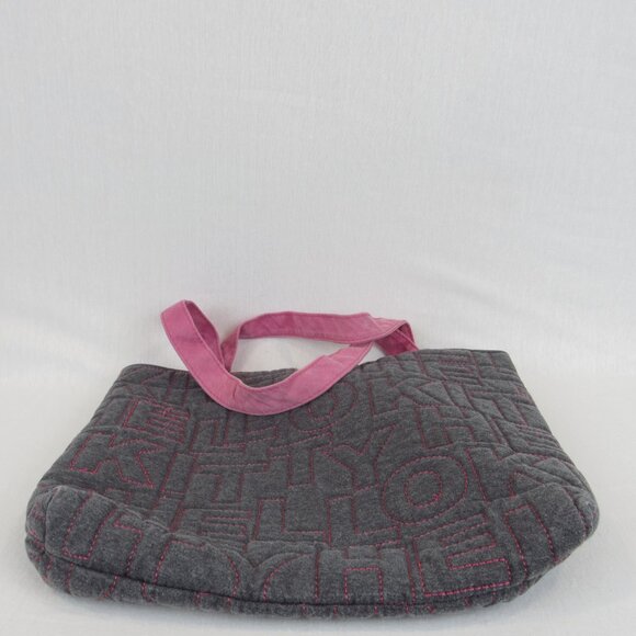 Hello Kitty Tote Bag Sanrio Grey Quilted Shoulder 2013 Purse - Picture 12 of 12